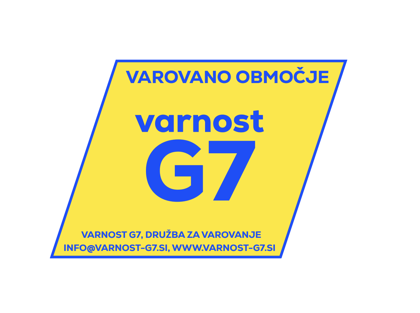 nalepka varovano območje 1